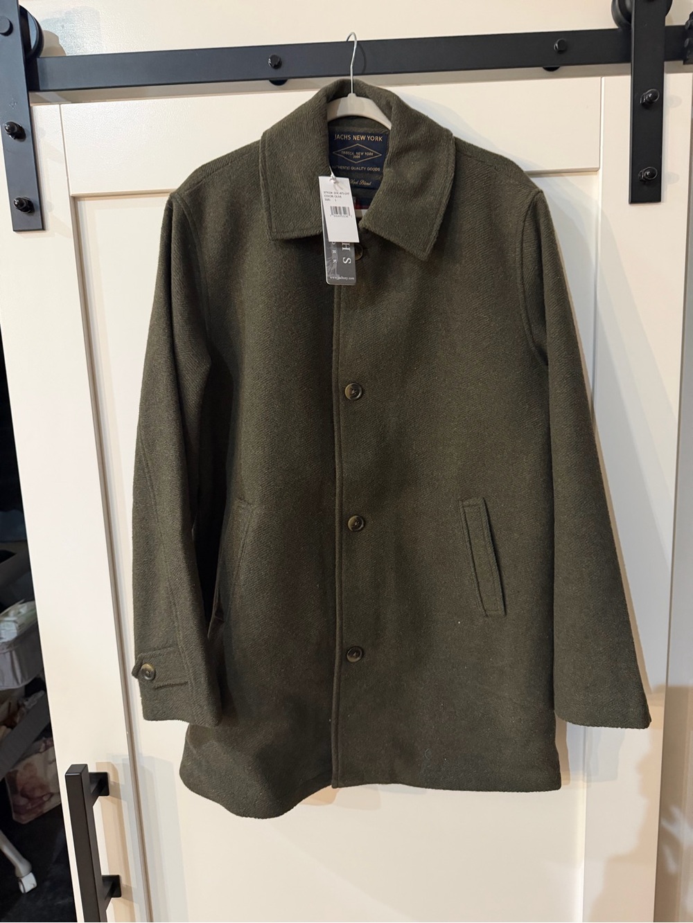 Men's Olive Green Pea Coat by J.CREW